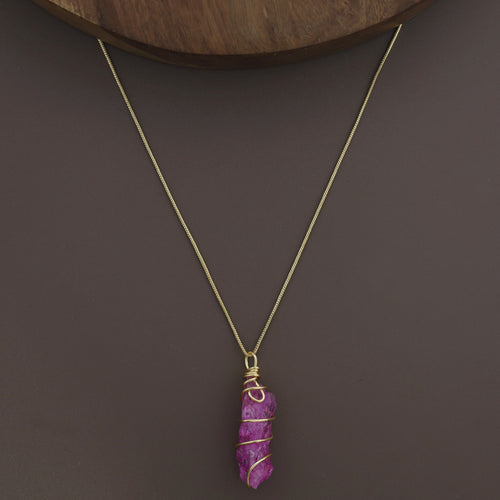 Binded Dyed Stone Neckpiece